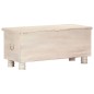 vidaXL Caja de almacenaje madera maciza de acacia 110x40x45 cm blanco vidaXL Caja de almacenaje madera maciza de acacia 110x40x45 cm blanco