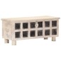 vidaXL Caja de almacenaje madera maciza de acacia 110x40x45 cm blanco vidaXL Caja de almacenaje madera maciza de acacia 110x40x45 cm blanco
