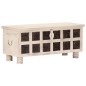 vidaXL Caja de almacenaje madera maciza de acacia 110x40x45 cm blanco vidaXL Caja de almacenaje madera maciza de acacia 110x40x45 cm blanco