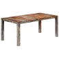 vidaXL Mesa de comedor de madera maciza de sheesham gris 180x90x76 cm vidaXL Mesa de comedor de madera maciza de sheesham gris 180x90x76 cm