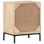 vidaXL Mesita de noche madera maciza mango y caña natural 40x30x50 cm vidaXL Mesita de noche madera maciza mango y caña natural 40x30x50 cm