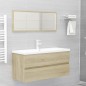 vidaXL Mueble con lavabo madera de ingeniería roble Sonoma vidaXL Mueble con lavabo madera de ingeniería roble Sonoma