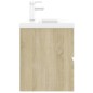 vidaXL Mueble con lavabo madera de ingeniería roble Sonoma vidaXL Mueble con lavabo madera de ingeniería roble Sonoma