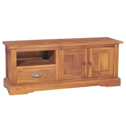 vidaXL Mueble para TV madera maciza de teca 100x30x40 cm