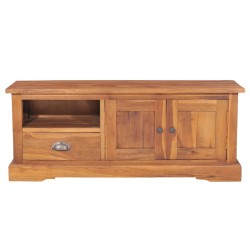 vidaXL Mueble para TV madera maciza de teca 100x30x40 cm