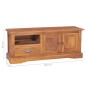 vidaXL Mueble para TV madera maciza de teca 100x30x40 cm