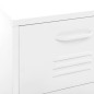 vidaXL Armario de almacenamiento acero blanco 42,5x35x101,5 cm vidaXL Armario de almacenamiento acero blanco 42,5x35x101,5 cm