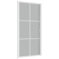 vidaXL Puerta interior de vidrio y aluminio blanco mate 102,5x201,5 cm vidaXL Puerta interior de vidrio y aluminio blanco mate 102,5x201,5 cm