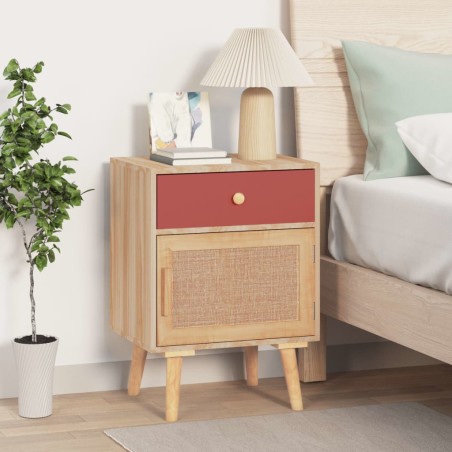 vidaXL Mesita de noche madera contrachapada 40x30x55 cm