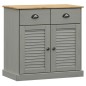 vidaXL Aparador con cajones VIGO madera maciza pino gris 78x40x75 cm vidaXL Aparador con cajones VIGO madera maciza pino gris 78x40x75 cm