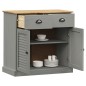 vidaXL Aparador con cajones VIGO madera maciza pino gris 78x40x75 cm vidaXL Aparador con cajones VIGO madera maciza pino gris 78x40x75 cm