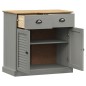 vidaXL Aparador con cajones VIGO madera maciza pino gris 78x40x75 cm vidaXL Aparador con cajones VIGO madera maciza pino gris 78x40x75 cm