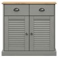 vidaXL Aparador con cajones VIGO madera maciza pino gris 78x40x75 cm vidaXL Aparador con cajones VIGO madera maciza pino gris 78x40x75 cm
