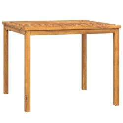 vidaXL Mesa de comedor de jardín madera maciza de acacia 90x90x74 cm