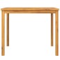 vidaXL Mesa de comedor de jardín madera maciza de acacia 90x90x74 cm