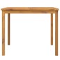 vidaXL Mesa de comedor de jardín madera maciza de acacia 90x90x74 cm