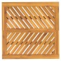 vidaXL Mesa de comedor de jardín madera maciza de acacia 90x90x74 cm