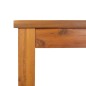 vidaXL Mesa de comedor de jardín madera maciza de acacia 90x90x74 cm