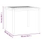 vidaXL Mesa de comedor de jardín madera maciza de acacia 90x90x74 cm