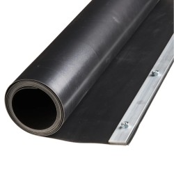Nature Lona protectora de raíces HDPE negro 0,7x3 m