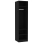 vidaXL Armario de madera contrachapada negro 50x50x200 cm vidaXL Armario de madera contrachapada negro 50x50x200 cm