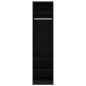 vidaXL Armario de madera contrachapada negro 50x50x200 cm vidaXL Armario de madera contrachapada negro 50x50x200 cm