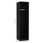 vidaXL Armario de madera contrachapada negro 50x50x200 cm vidaXL Armario de madera contrachapada negro 50x50x200 cm