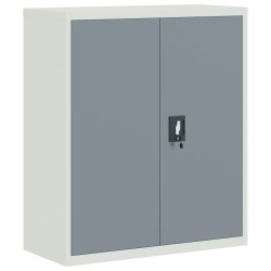 vidaXL Armario archivador acero gris claro y gris oscuro 90x40x105 cm