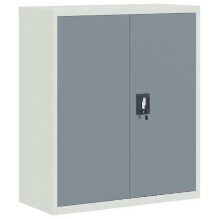 vidaXL Armario archivador acero gris claro y gris oscuro 90x40x105 cm
