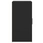 vidaXL Muebles zapateros 2 uds madera contrachapada negro 32x35x70 cm