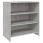 vidaXL Aparador de madera contrachapada gris hormigón 70x40,5x75 cm vidaXL Aparador de madera contrachapada gris hormigón 70x40,5x75 cm