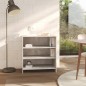 vidaXL Aparador de madera contrachapada gris hormigón 70x40,5x75 cm vidaXL Aparador de madera contrachapada gris hormigón 70x40,5x75 cm