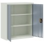 vidaXL Armario archivador acero gris claro y gris oscuro 90x40x105 cm