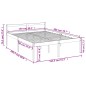 vidaXL Cama para personas mayores madera maciza de pino 150x200 cm vidaXL Cama para personas mayores madera maciza de pino 150x200 cm