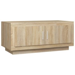 vidaXL Mesa de centro madera contrachapada roble Sonoma 102x50x45 cm