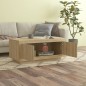 vidaXL Mesa de centro madera contrachapada roble Sonoma 102x50x45 cm vidaXL Mesa de centro madera contrachapada roble Sonoma 102x50x45 cm