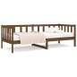 vidaXL Sofá cama de madera maciza de pino marrón miel 80x200 cm vidaXL Sofá cama de madera maciza de pino marrón miel 80x200 cm