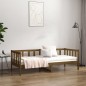 vidaXL Sofá cama de madera maciza de pino marrón miel 80x200 cm vidaXL Sofá cama de madera maciza de pino marrón miel 80x200 cm