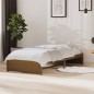 vidaXL Estructura de cama madera maciza marrón miel 90x190 cm vidaXL Estructura de cama madera maciza marrón miel 90x190 cm
