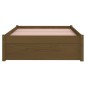 vidaXL Estructura de cama madera maciza marrón miel 90x190 cm vidaXL Estructura de cama madera maciza marrón miel 90x190 cm