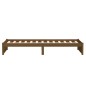vidaXL Estructura de cama madera maciza marrón miel 90x190 cm vidaXL Estructura de cama madera maciza marrón miel 90x190 cm