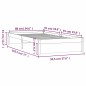 vidaXL Estructura de cama madera maciza marrón miel 90x190 cm vidaXL Estructura de cama madera maciza marrón miel 90x190 cm