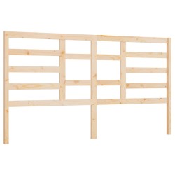 vidaXL Cabecero de cama madera maciza de pino 186x4x104 cm