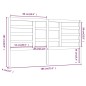 vidaXL Cabecero de cama madera maciza de pino 186x4x104 cm vidaXL Cabecero de cama madera maciza de pino 186x4x104 cm