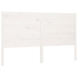 vidaXL Cabecero madera maciza de pino blanco 146x4x100 cm