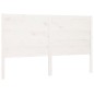 vidaXL Cabecero madera maciza de pino blanco 146x4x100 cm vidaXL Cabecero madera maciza de pino blanco 146x4x100 cm