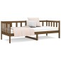 vidaXL Sofá cama de madera maciza de pino marrón miel 80x200 cm vidaXL Sofá cama de madera maciza de pino marrón miel 80x200 cm