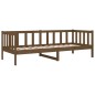 vidaXL Sofá cama de madera maciza de pino marrón miel 80x200 cm vidaXL Sofá cama de madera maciza de pino marrón miel 80x200 cm