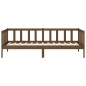 vidaXL Sofá cama de madera maciza de pino marrón miel 80x200 cm vidaXL Sofá cama de madera maciza de pino marrón miel 80x200 cm