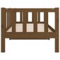 vidaXL Sofá cama de madera maciza de pino marrón miel 80x200 cm vidaXL Sofá cama de madera maciza de pino marrón miel 80x200 cm